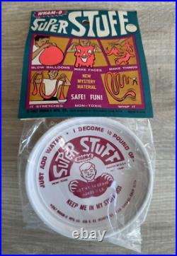 Vintage 1967 Rare In Box Store Display Wham-o Super Stuff With 6 Packages