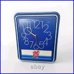 Vintage 1970s RC COLA Promotional Wall Clock Sign Restaurant Store Display RARE