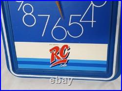 Vintage 1970s RC COLA Promotional Wall Clock Sign Restaurant Store Display RARE