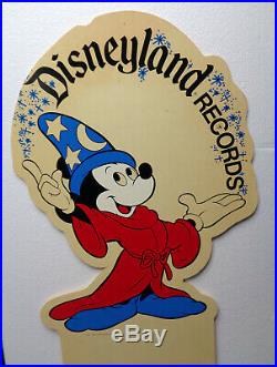 Vintage 1978 Disneyland Records Mickey Mouse Fantasia Store Display! RARE