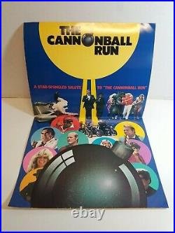 Vintage 1980 The Cannonball Run Movie Theater Advertising Display Very Rare