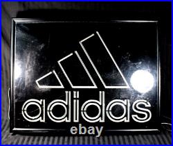 Vintage 1980's ADIDAS GAS TUBE SIGN LARGE 25 X 19 Store Display Rare