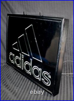 Vintage 1980's ADIDAS GAS TUBE SIGN LARGE 25 X 19 Store Display Rare