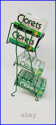 Vintage 1980s Clorets Mints & Gum + Store Display Rack Sealed New Old Stock Rare