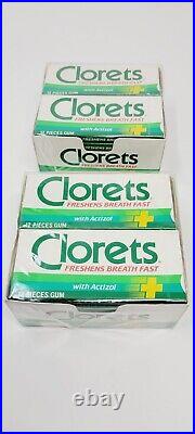 Vintage 1980s Clorets Mints & Gum + Store Display Rack Sealed New Old Stock Rare