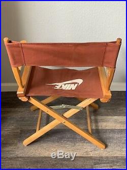 Vintage 1980s Nike Rare Maroon Canvas Directors Chair Store Display