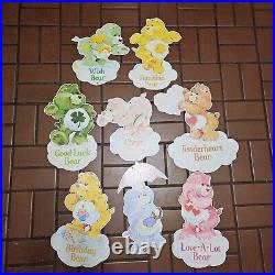 Vintage 1982 Care Bears Retail Hanging Store Display Promo FULL SET 2 Sided RARE