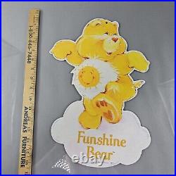 Vintage 1982 Care Bears Retail Hanging Store Display Promo FULL SET 2 Sided RARE