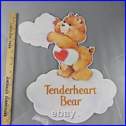 Vintage 1982 Care Bears Retail Hanging Store Display Promo FULL SET 2 Sided RARE