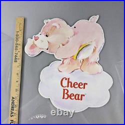 Vintage 1982 Care Bears Retail Hanging Store Display Promo FULL SET 2 Sided RARE