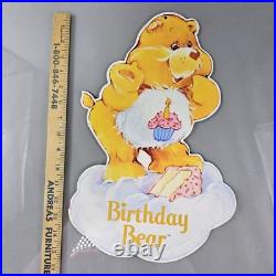 Vintage 1982 Care Bears Retail Hanging Store Display Promo FULL SET 2 Sided RARE