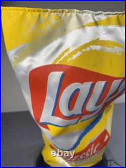 Vintage 1990s Lays Classic Potato Chips Dancing Chip Bag Store Display RARE