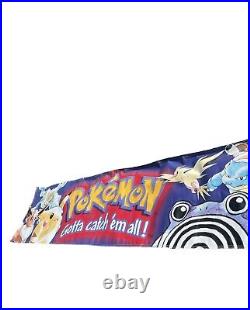 Vintage 1990s Pokemon Vinyl Store Display Banner (Original Print) (Rare) 139x36