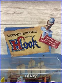 Vintage 1991 McDonald's Hook Happy Meal Toy Store Display Rare Disney Original