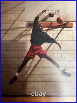 Vintage 1991 Nike Air Michael Jordan 6 Cardboard Poster Store Display Rare 24X24