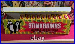 Vintage 1992 Franco Stink Bombs Store Display NOS 9 Packs Made In Germany Rare