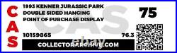 Vintage 1993 Kenner Jurassic Park Double Sided Hanging Store Display Rare