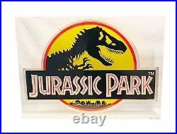 Vintage 1993 Kenner Jurassic Park Double Sided Hanging Store Display Rare