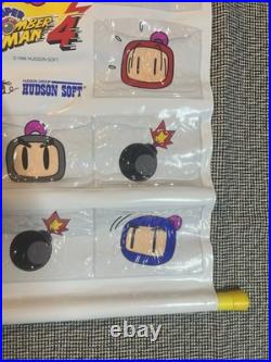 Vintage 1996 Super Bomberman 4 Promo SNES Banner Rare Japan Store Display