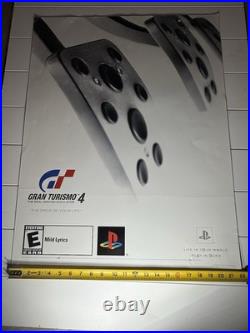 Vintage 2004 Gran Turismo 4 PlayStation Game Store Display Rare 28x22