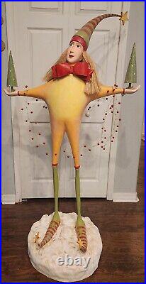 Vintage 6 Foot Tall Patience Brewster Elf Store Display Statue. Very Rare