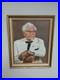 Vintage 70s 80s Colonel Sanders KFC Lobby Store Display Portrait RARE 23.5x19.5