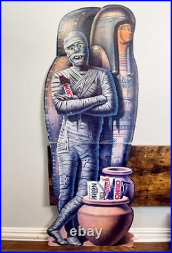 Vintage 90's Nestle Halloween Store Display Standee Todd Shorr Mummy RARE