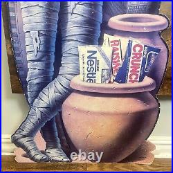Vintage 90's Nestle Halloween Store Display Standee Todd Shorr Mummy RARE