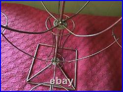 Vintage Antique Wire EIGHT 8 Hat Wig Stand Holder Display RARE AWESOME! SPINS