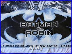 Vintage BATMAN AND ROBIN 1997 VHS Home Video Store Display Sign 22X28 Rare