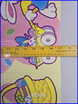 Vintage Beistle Easter 1997 Corrugated Store Wrap Display Rare HTF 17x76 in
