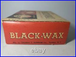 Vintage Black Wax Teeth By Thomas C. Dunham Inc. Store Display 12 Boxes RARE