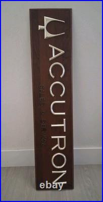 Vintage Bulova Accutron Sales And Service Store Display Signs. Rare
