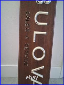 Vintage Bulova Accutron Sales And Service Store Display Signs. Rare