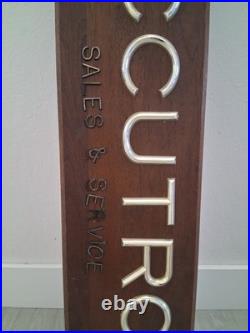 Vintage Bulova Accutron Sales And Service Store Display Signs. Rare