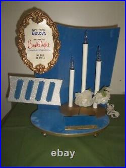 Vintage Bulova Candlelight, Light Up Watch Advertising Display, Rare