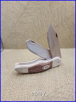 Vintage CASE Wooden Pocket Knife Store Display Folding Unique Rare Collectible