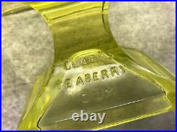 Vintage CLARK'S TEABERRY GUM RARE VASOLINE GLASS STORE DISPLAY STAND