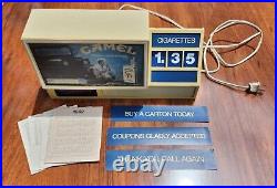 Vintage Camel Cigarettes Lighted Sign Digital Clock Store Display RARE, USA