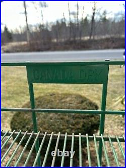 Vintage Canada Dry Store Display Shelving Unit Green-Rare Color