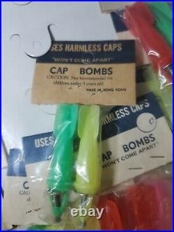 Vintage Cap Bombs Store Display Full Set Made in Hong Kong RARE