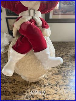 Vintage Christmas Harold Gale On Snowball Store Display Santa Rare HTF