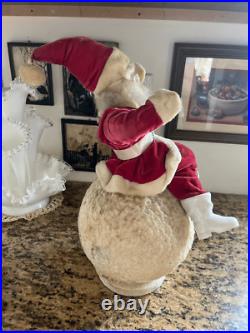 Vintage Christmas Harold Gale On Snowball Store Display Santa Rare HTF