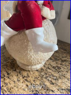 Vintage Christmas Harold Gale On Snowball Store Display Santa Rare HTF