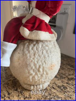 Vintage Christmas Harold Gale On Snowball Store Display Santa Rare HTF