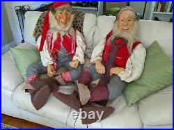 Vintage Christmas Phila Department Store Display Elf 42inches 1950s RARE