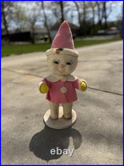 Vintage Christmas Store Display Harold Gale Snow Baby Rare Pink Coat And Hat