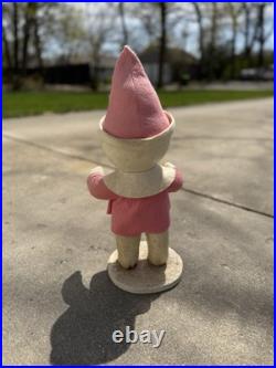 Vintage Christmas Store Display Harold Gale Snow Baby Rare Pink Coat And Hat