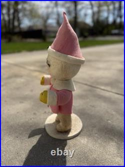 Vintage Christmas Store Display Harold Gale Snow Baby Rare Pink Coat And Hat