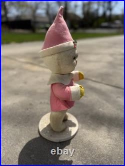 Vintage Christmas Store Display Harold Gale Snow Baby Rare Pink Coat And Hat